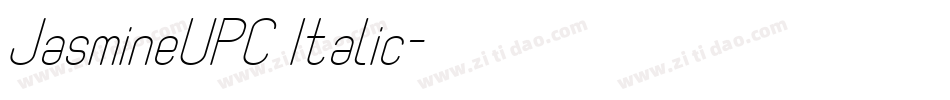 JasmineUPC Italic字体转换